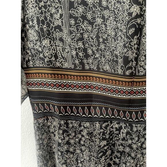 Misa Los Angeles Emilia Floral Patter Wrap Dress in Poppy Seed Color - Small - Picture 10 of 12